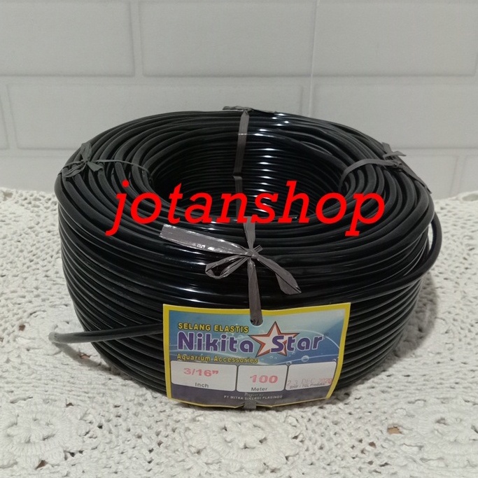 Selang HITAM ROLL 100 m 100m aerator airator Aquarium airpump aquascape