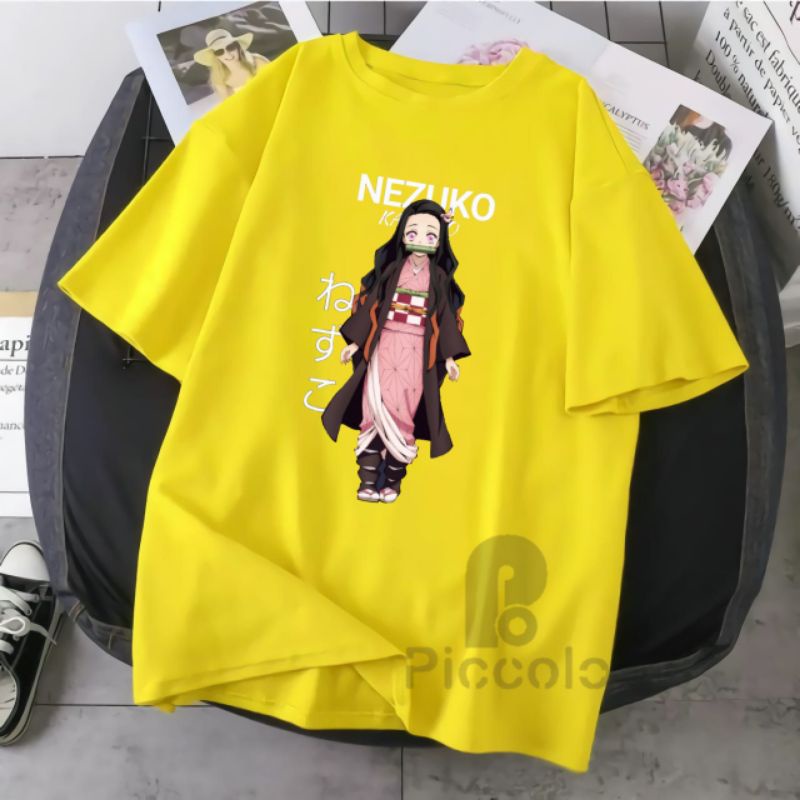 baju kaos anak anak Kitana Kimetsu No Yaiba / Baju Kaos Demon Slayer Nezuko Zenitsu t shirt