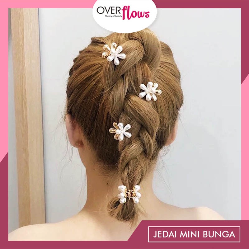 OVERFLOWS.ID Jepit Rambut Bunga Daisy Jedai Mini Motif Bunga Bahan Besi Elegan Murah Import