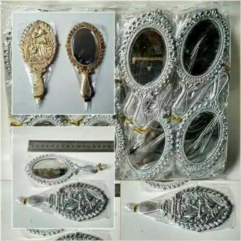 souvenir pernikahan kaca cermin oval