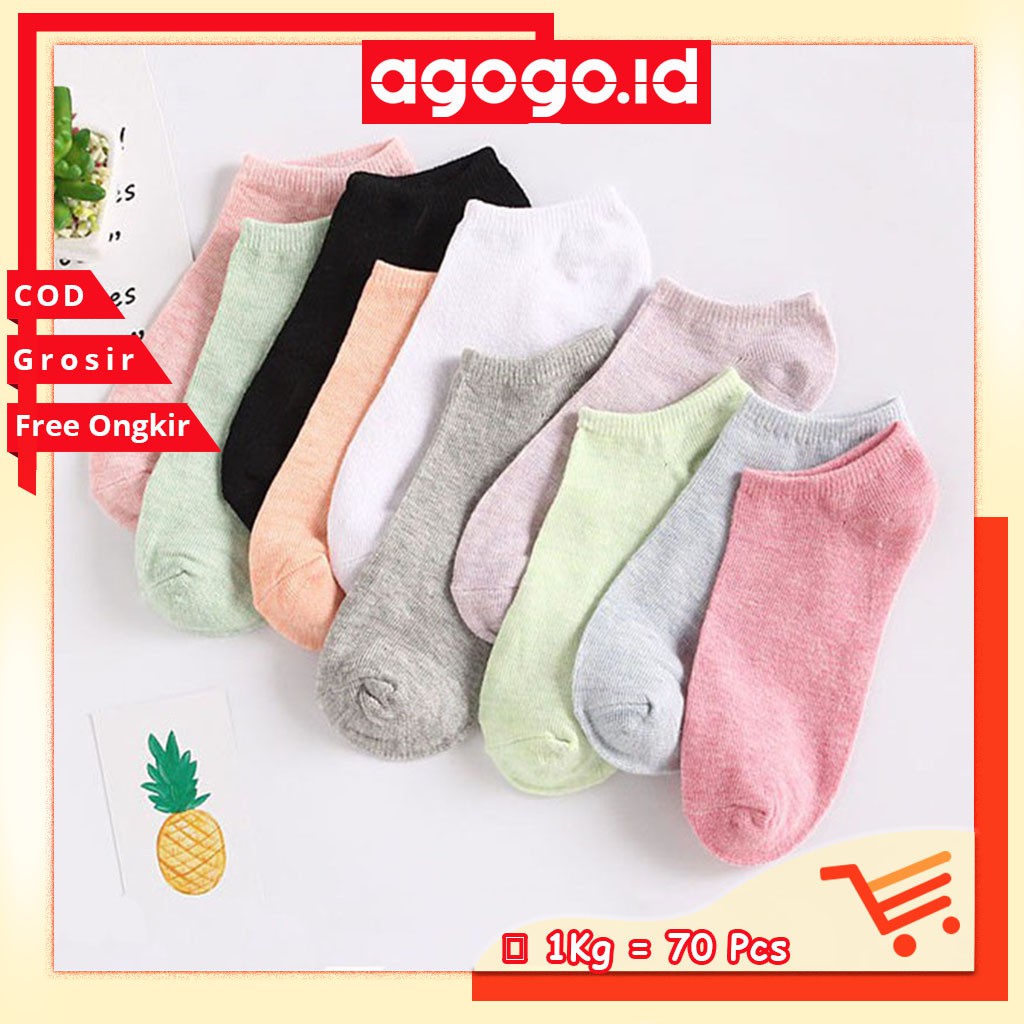 AGG-146 Kaos Kaus Kos Koas Kaki POLOS / Kaos kaki Bahan Spandek Plus Polyester/Kaos kaki murah