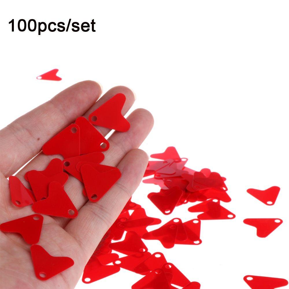 Top 100 Pcs/lot Plastik Fishtail Tahan Lama Memancing Umpan Aksesoris Luar Spinner Payet