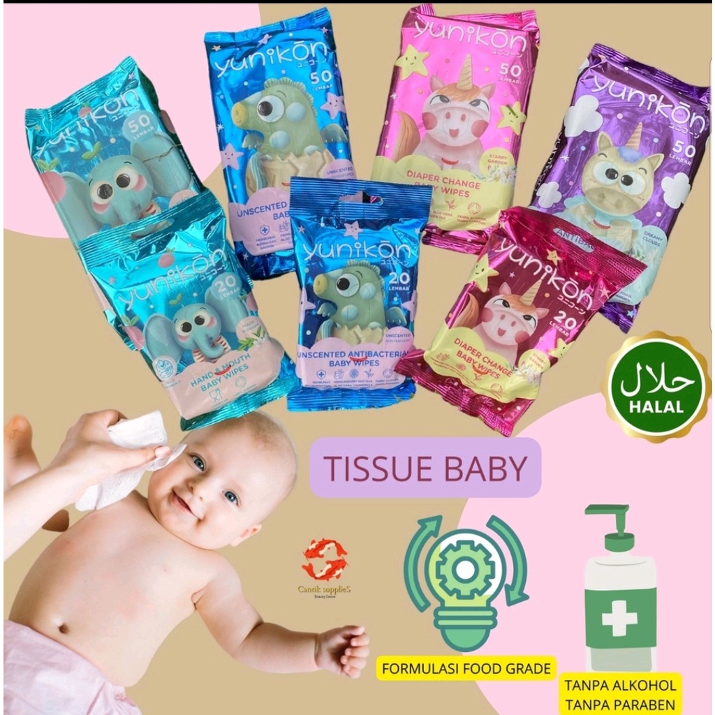 New YUNIKON Wet Tissue/Tisuue basah/ Tisuue baby