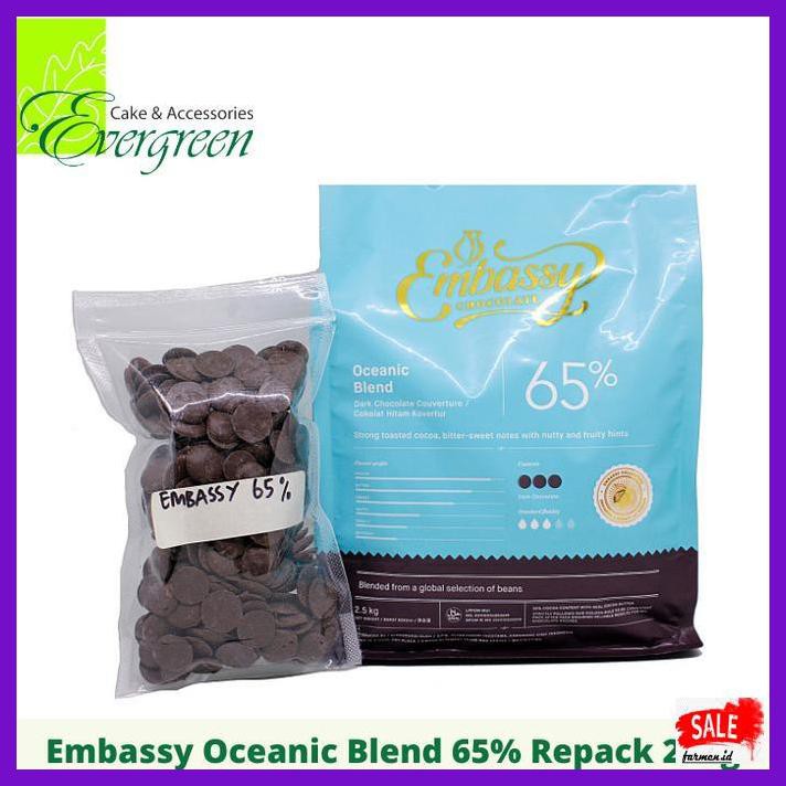 

RETLEMCOKLAT- EMBASSY CHOCOLATE COUVERTURE OCEANIC BLEND 65% REPACK 250G -ASLII.