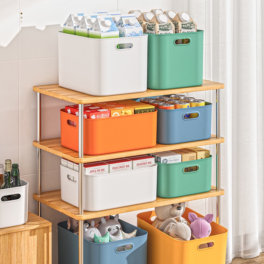 storage box/RumahTangga/ Keranjang plastik Serbaguna/Makanan penyimpanan /Kotak Kosmetik