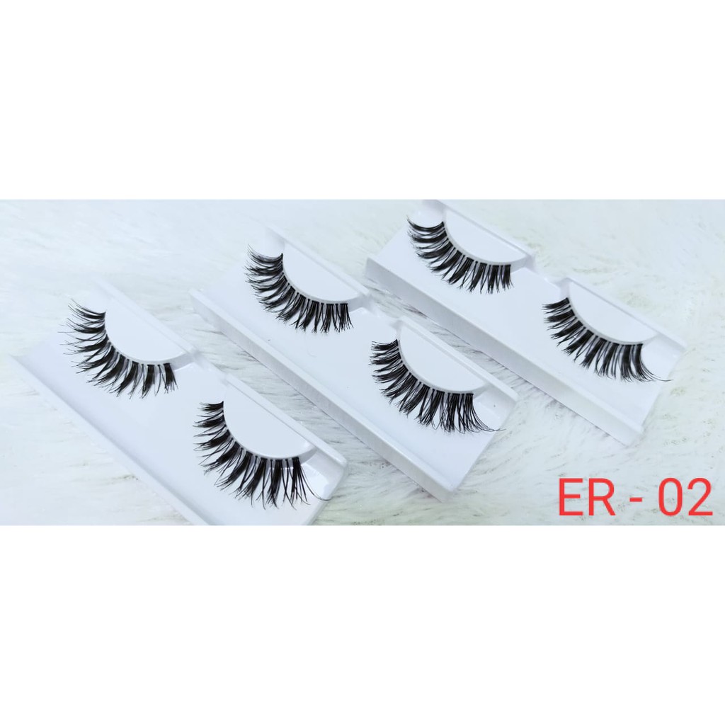 ER - 02 Bulu Mata Palsu / Eyelash Extention / Bulu Mata Murah TIDAK TERMASUK PENUTUP MIKA