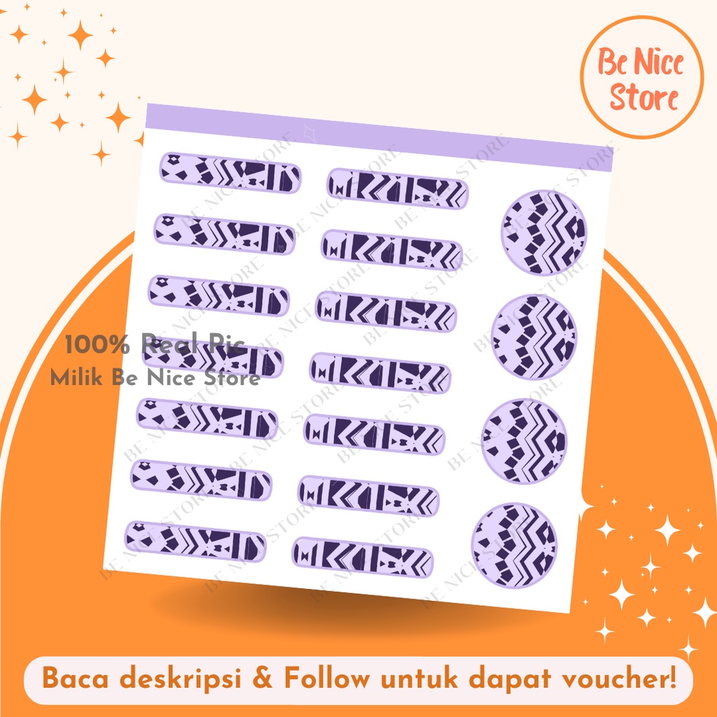 

[Be Nice Store] Sticker Ethnic Stiker Etnik - Motif Kertas Unik Kreatif Kerajinan