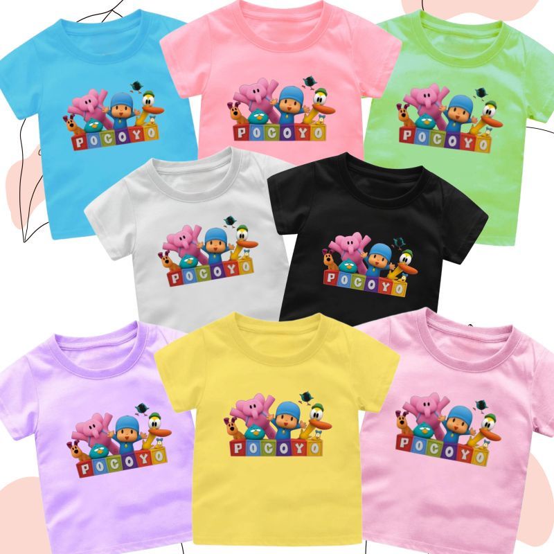 BAJU ANAK ( POCOYO) ANAK CEWEK-COWOK 1-12 TAHUN