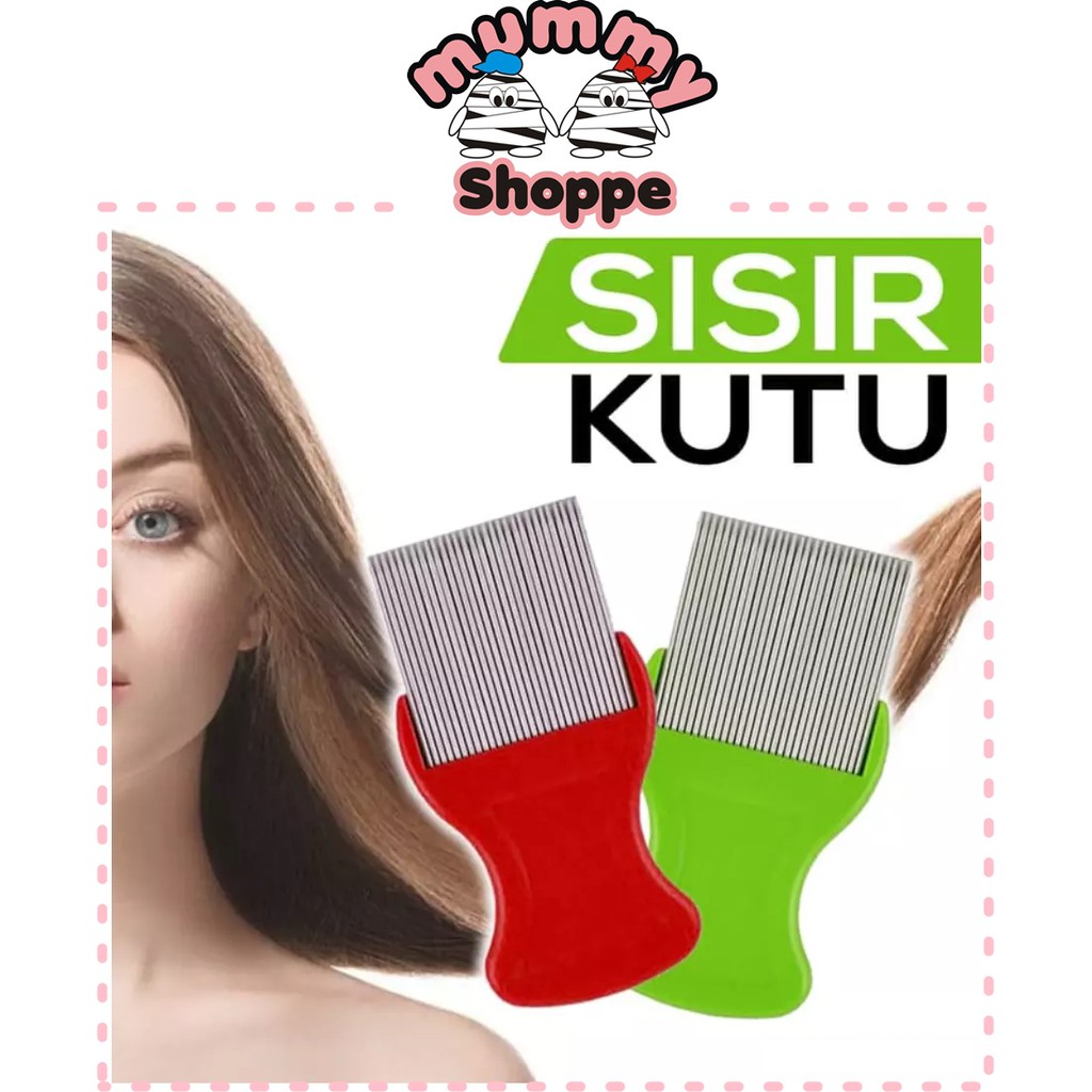 perawatan rambut - sisir serit / sisir kutu ketombe bahan stainless bisa untuk manusia dan hewan