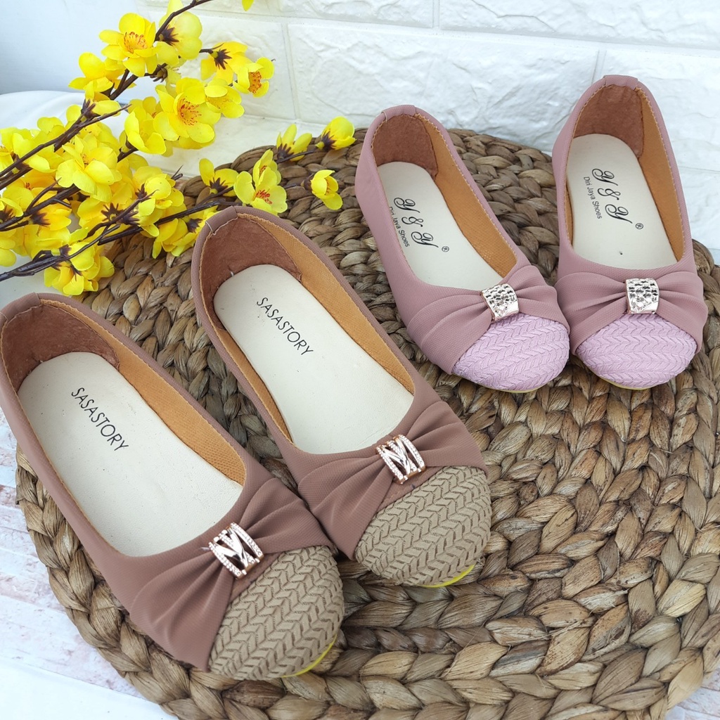 mandirishoesstore-SEPATU SANDAL FLATSHOES ANAK PEREMPUAN 3 4 5 6 7 8 TAHUN HAY08