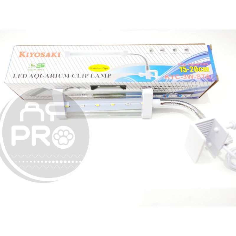 Promo murah lampu aquarium led jepit KIYOSAKI KYC 3WATT