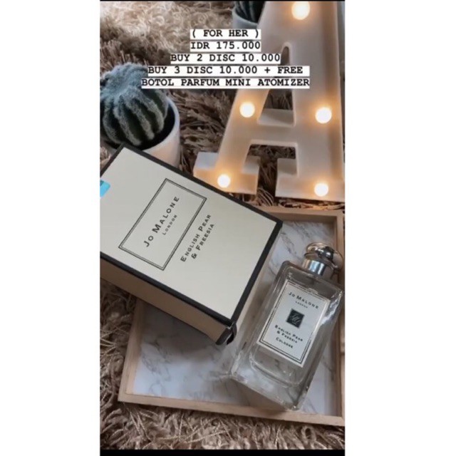 JO MALONE PERFUME / PARFUM JO MALONE