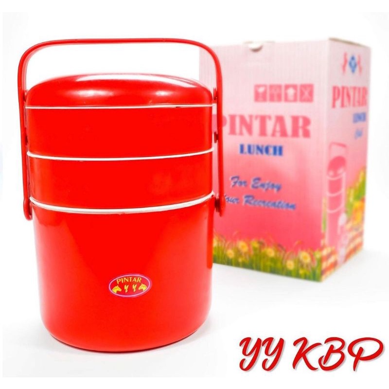 Rantang piknik pintar besar merah