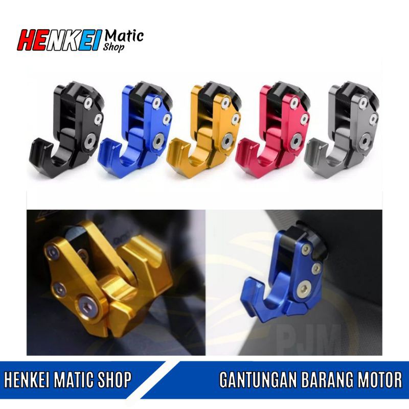 Cantolan Motor Model Lipat Bahan CNC Universal Bebek Matic - Gantungan Barang