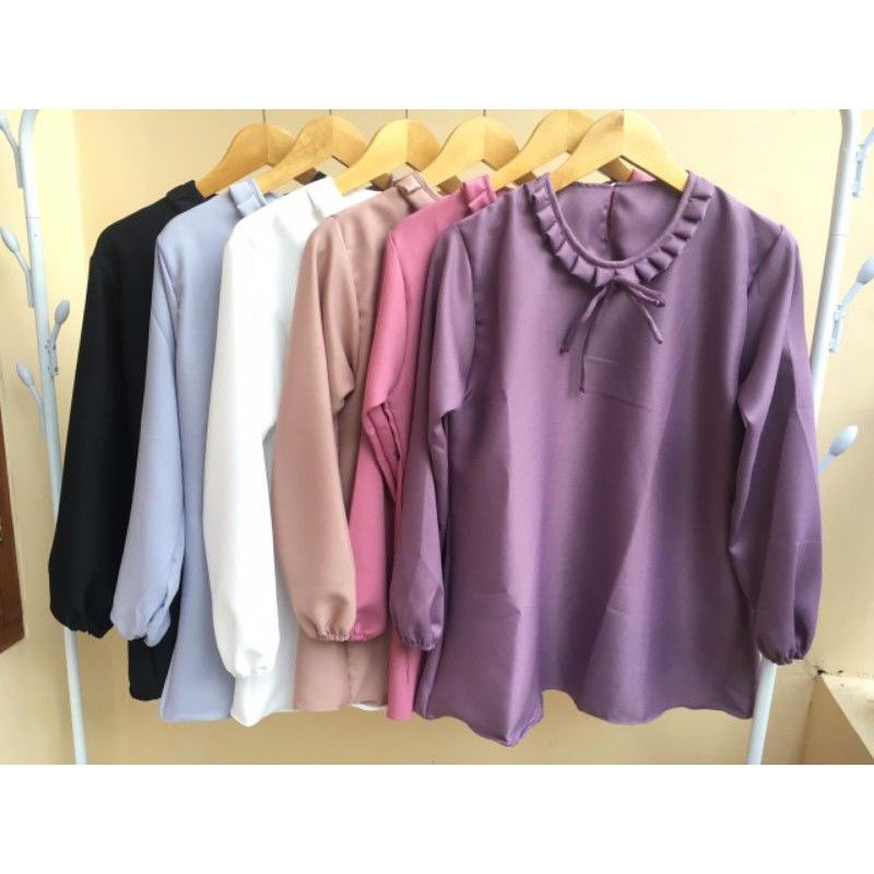 ATASANA LALA / ATASAN WANITA / ATASAN BLOUSE / ATASAN TERBARU /ATASAN POLOS / ATASAN SIMPEL