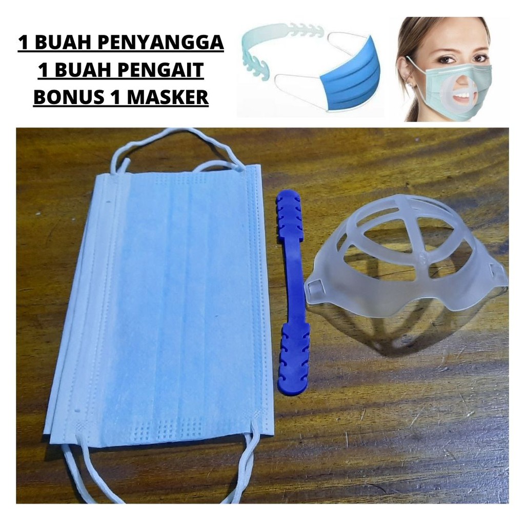 Penyangga Rangka Breket Dan Pengait Masker Earloop 1 Set 113168