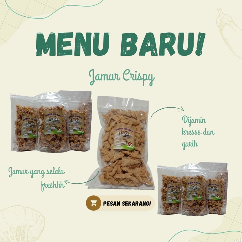 

JAMUR CRISPY ORI GURIH KEMASAN 250GR