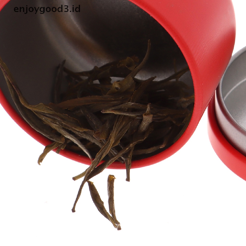 【Rready Stock】 Airtight Smell Proof Container Aluminum Herb Stash Jar Metal Sealed Can Tea Jar （ID）