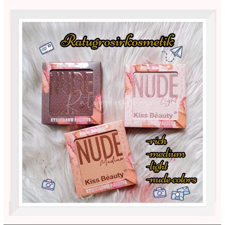 PROMO!!!EYESHADOW PALETTE NUDE RICH/MEDIUM/LIGHT KISS BEAUTY NO.87159