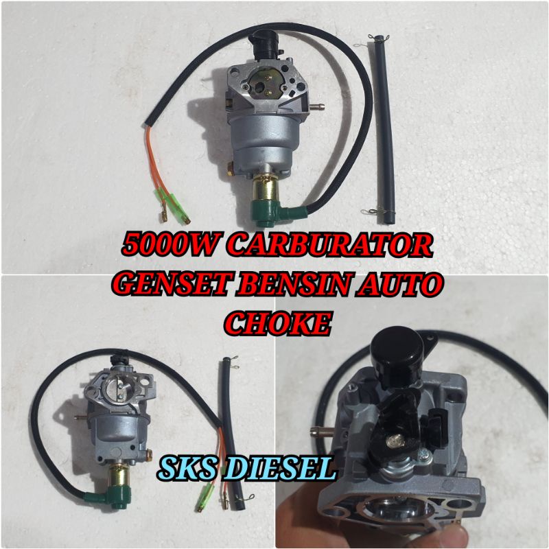 GX390 Carburator Karburator Genset Bensin 5000 5500 6000 6500 7000 7500 8000 8500 9000 Watt Bensin