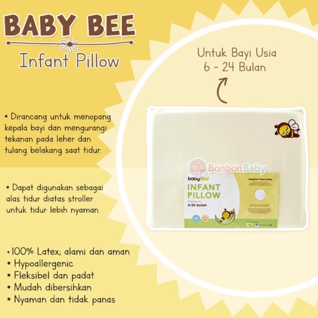 Bantal anak Babybee infant support pillow