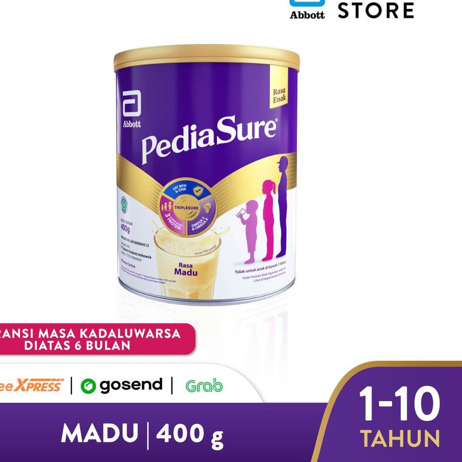 Terbaik  Pediasure Madu 400 g (1-10 tahun) Susu Formula Pertumbuhan Anak - Kids Formula. .. . ..