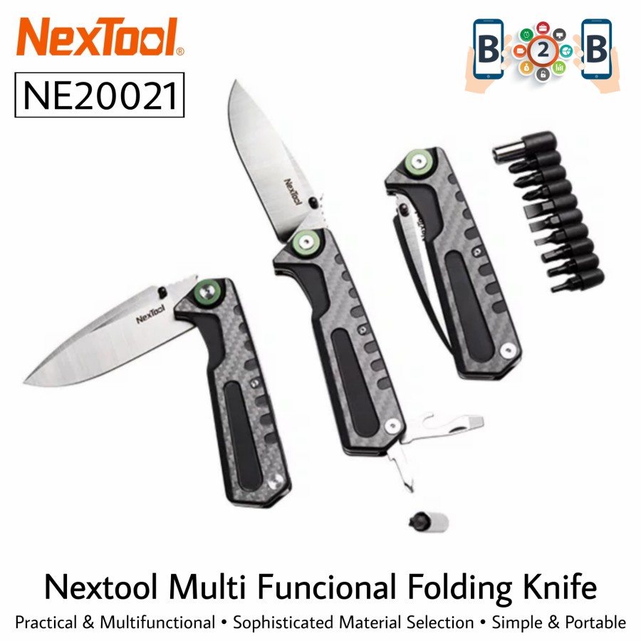 Nextool Multi Functional Folding Knife Pisau Lipat Multifungsi NE20021