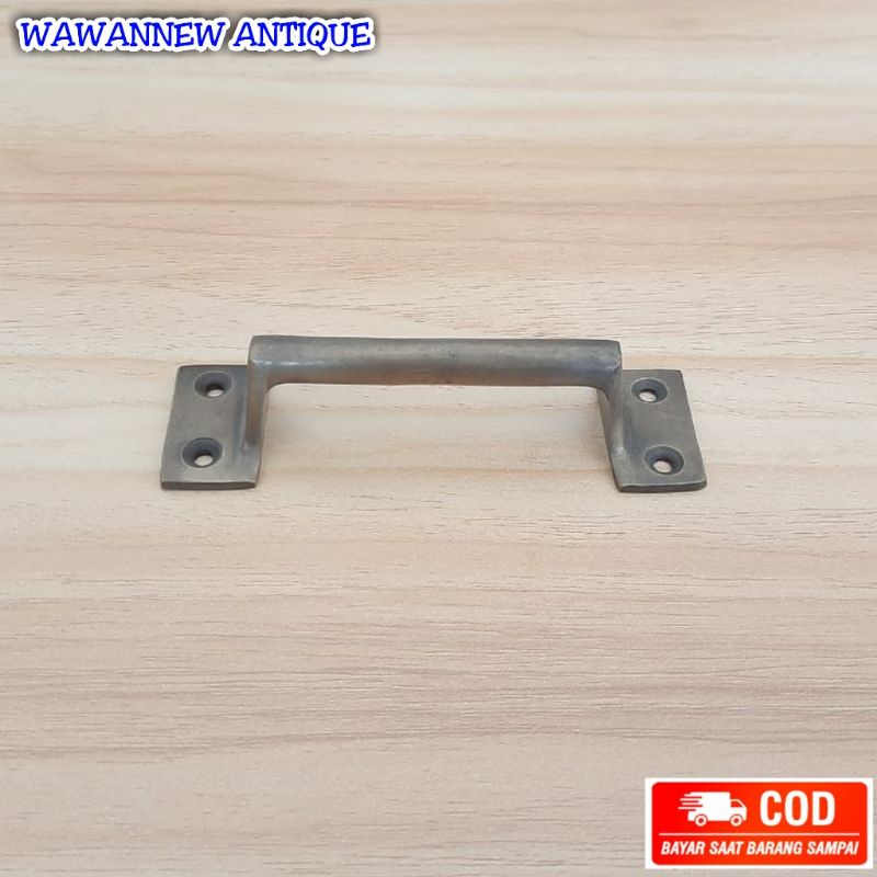 Handle / Tarikan Laci Gagang Lemari Pintu Rumah Kuningan Antik 11cm