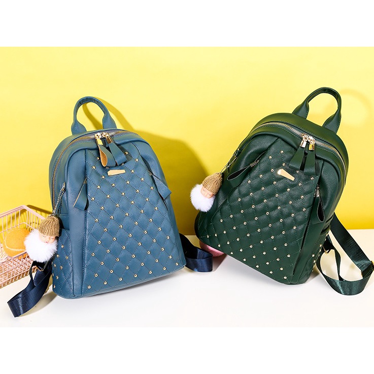 BJ71055 - BLACK/BLUE/GREEN/RED/YELLOW - TAS RANSEL PUNGGUNG BACKPACK TAS WANITA FASHION IMPORT MODIS ELEGAN TERMURAH TERLARIS TERBARU BAGSTORE JAKARTA TAS BATAM CR7240 GT1860 BQ3688