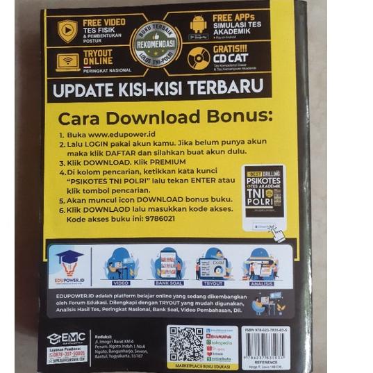 

Harga Murah.. THE BEST DRILING PSIKOTES & AKADEMIK TNI POLRI EDISI 2022