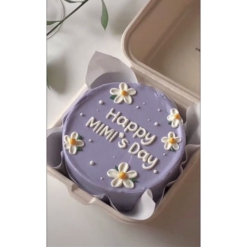 

Lunch Box Cake - Mini Birthday Cake - Bento Cake - Korean Style Minimalist Cake- Lunchbox Cake Korea