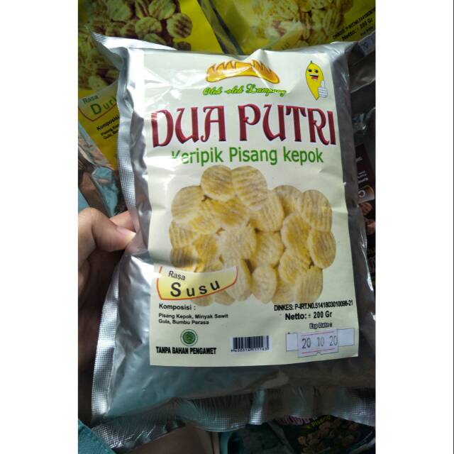 

Keripik Pisang DUA PUTRI Rasa Vanila (Susu) | Makanan Ringan | Oleh-oleh Khas Lampung