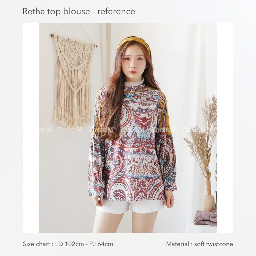 Retha top blouse -Thejanclothes