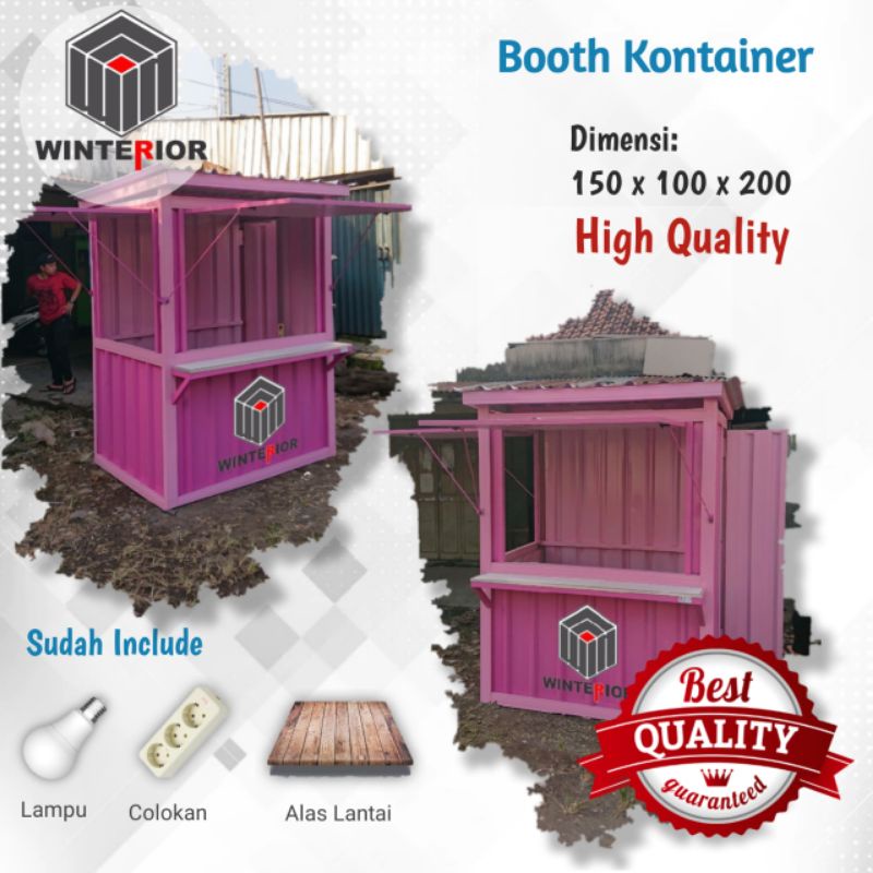 Booth Container / Gerobak Kontainer / Gerobak Booth / Stand Container / Booth Container Murah / Type