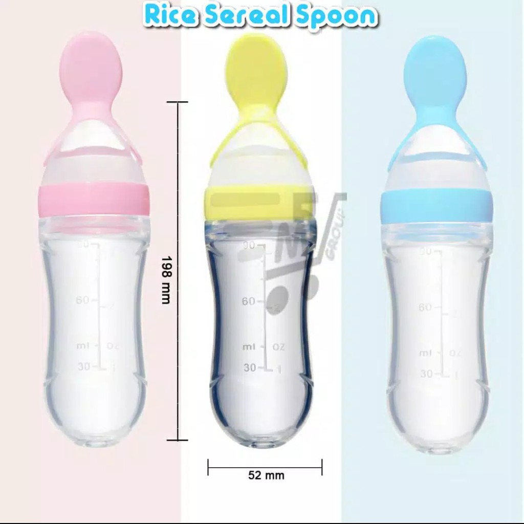 Botol Sendok Bayi Silikon/Botol Sendok Makan Bayi /BOTOL DOT Silicone Sendok MPASI