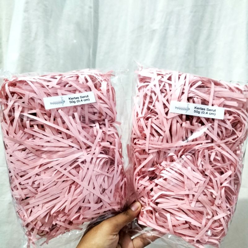 

[BELI 5 Gratis 1] Shredded paper kertas serut untuk isian hampers kado