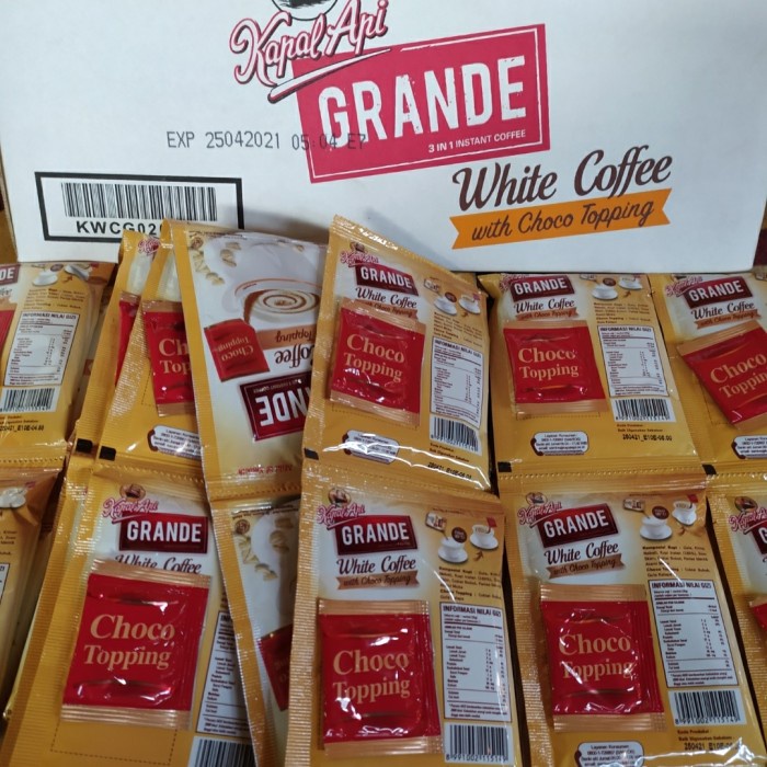 

vf0100f Kapal Api Grande White Coffee Choco Topping Ds20X11