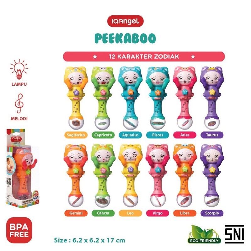 Iqangel Peekabo Smart Rattle