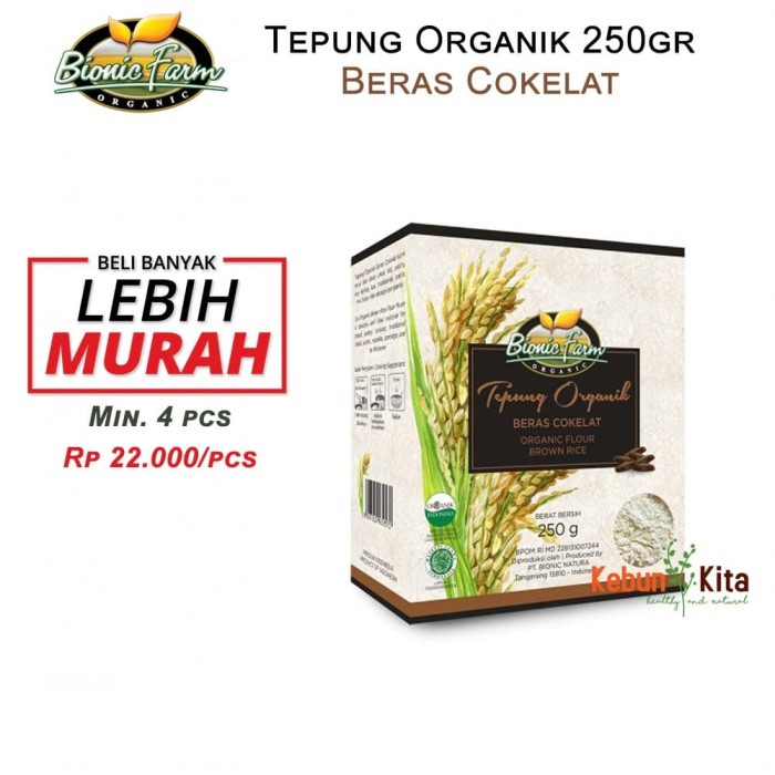 

Ds501D0 Tepung Beras Coklat Organik 250Gr ( Organic Flour ) Gr0B1