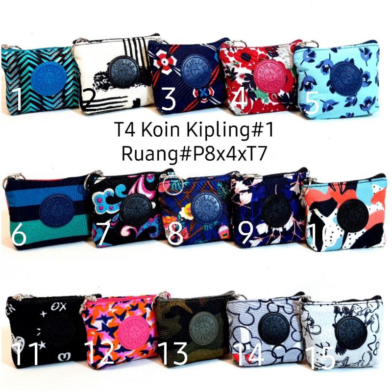 tempat koin kipling/dompet koin/dompet kecil