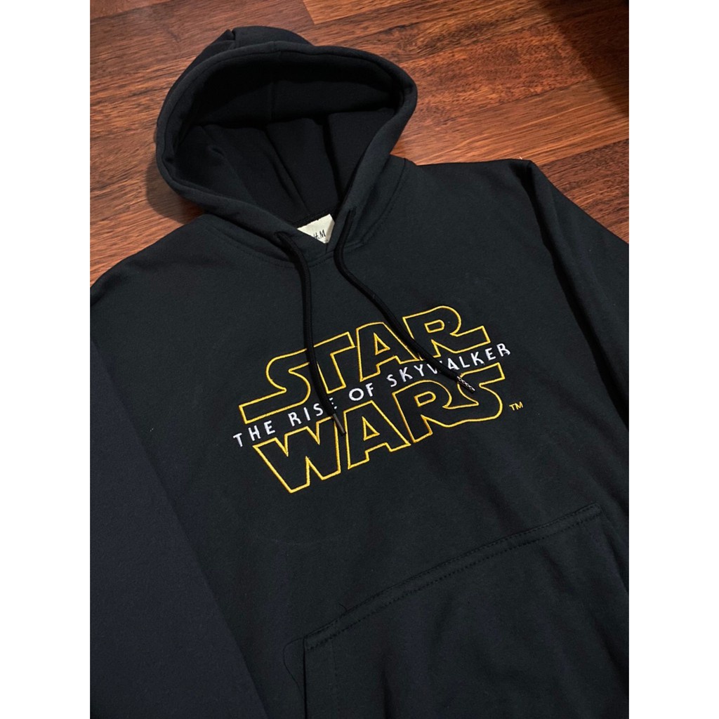 Hoodie H&amp;M Starwars Black logo bordir Hoodie Starwars HnM Original