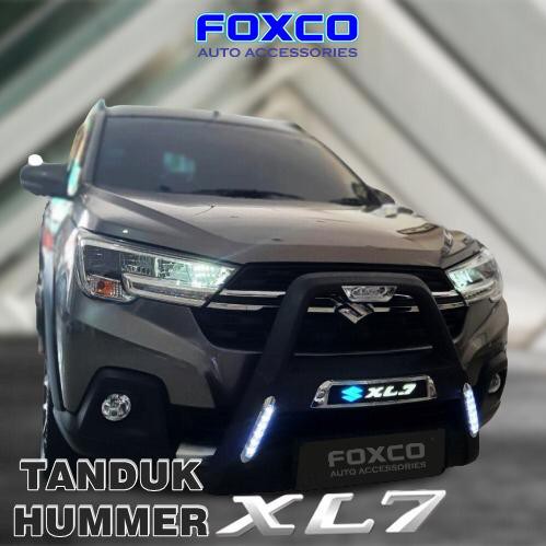 Tanduk Depan Bumper Depan Suzuki XL7 Model HUMMER With Led