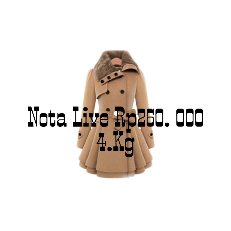 Nota Live Rp 260.000 4kg