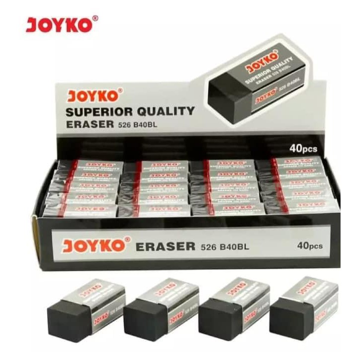 

Penghapus Pensil Kecil Joyko [526 B-40BL/40 pcs] / Stip 2B Eraser Pencil [1 Pack]