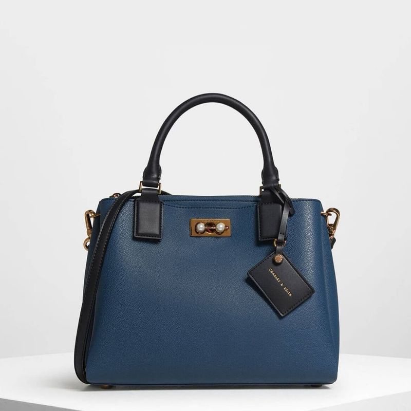 CK top handle structured bag