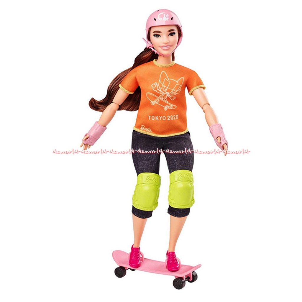 Barbie Skateboarding Tokyo Olimpiade 2020 Mainan Boneka Barbie