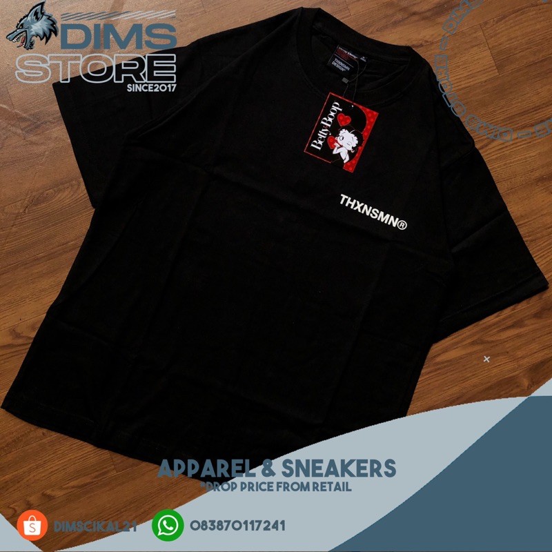 T-Shirt THANKSINSOMNIA X BETTY BOOP™️ Embrace Black UNISEX