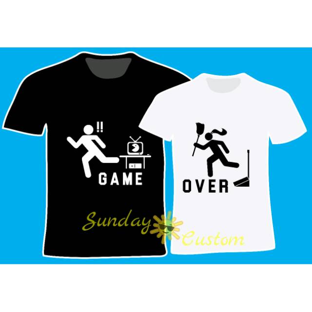 Kaos Couple / Pasangan Game Over