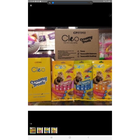 cleo creamy snack kucing