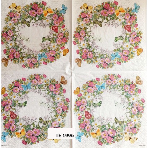 TISU NAPKIN DECOUPAGE EROPAH 33X33 CM TE 1996 TTS